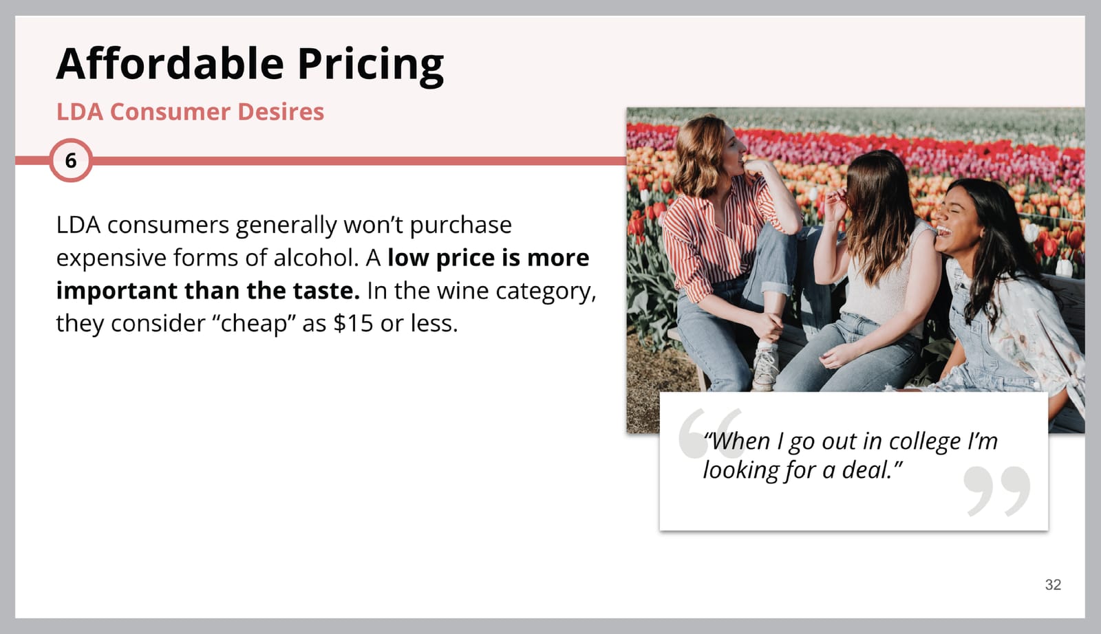 LDA Consumer Desires, insight slide 2